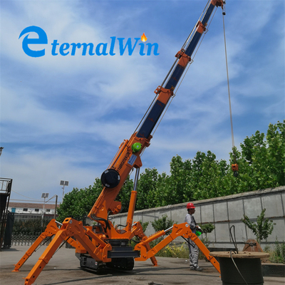 CE EPA EURO 電動スパイダークレーン ポータブルリフティングクレーンマシン 3 トンクローラー 2t 3t 5t 8t ミニスパイダークレーン