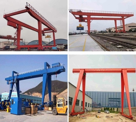 頑丈な二重ビーム レール敷RMGガントリー クレーン35ton 45ton 55ton