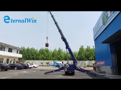 5T 8Tのリモート・コントロール電気及びディーゼル ブームの望遠鏡のくものクローラー クレーン