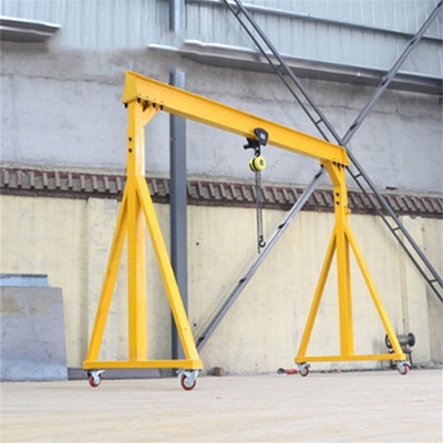 アルミニウム小さい携帯用移動式ガントリーの単一の桁電気起重機 3T 5T