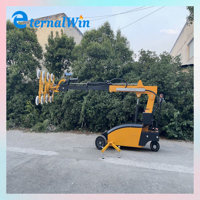 オーダーメイド 800KG 真空ガラスリフター 360度回転と5m 最大リフティング高さ