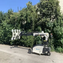 強力な真空ガラスリフター 800 kg 360 度柔軟な回転